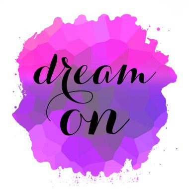 soyut renkli arkaplanda metin üzerinde hayal et