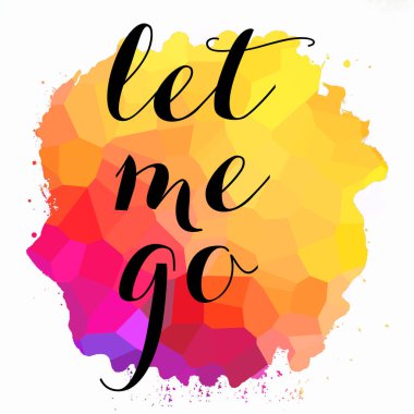 Soyut renkli arkaplan üzerine metin yazayım.