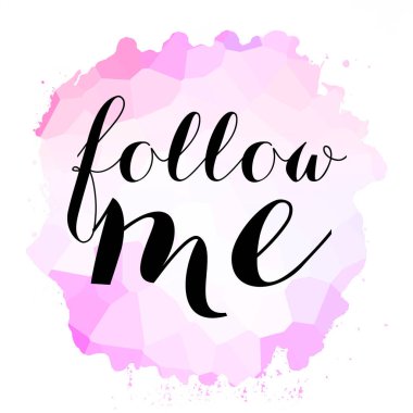 Soyut renkli arkaplanda beni takip et