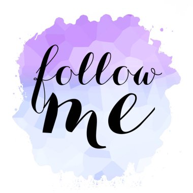 Soyut renkli arkaplanda beni takip et