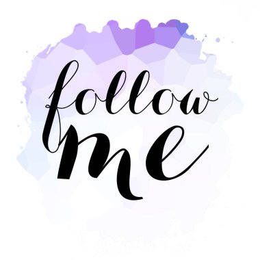 Soyut renkli arkaplanda beni takip et