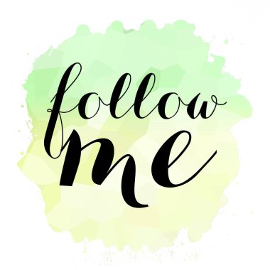 Soyut renkli arkaplanda beni takip et