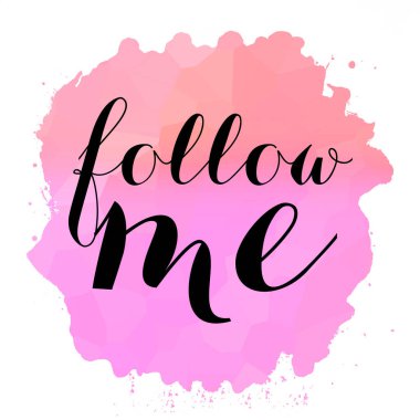 Soyut renkli arkaplanda beni takip et