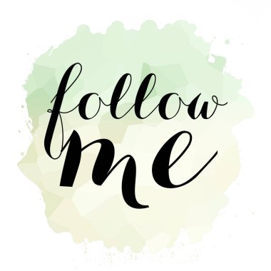 Soyut renkli arkaplanda beni takip et