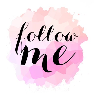 Soyut renkli arkaplanda beni takip et