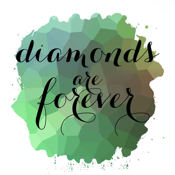 Diamantes Para Siempre Texto Sobre Fondo Colorido Abstracto —  Fotos de Stock