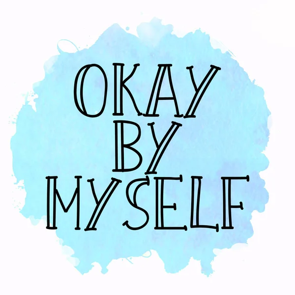 Tamam, tek başıma soyut renkli arkaplan üzerine metin yazdım.