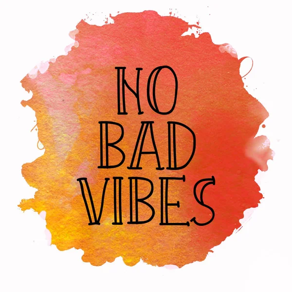 Bad Vibes Text Abstract Colorful Background — Stock Photo, Image