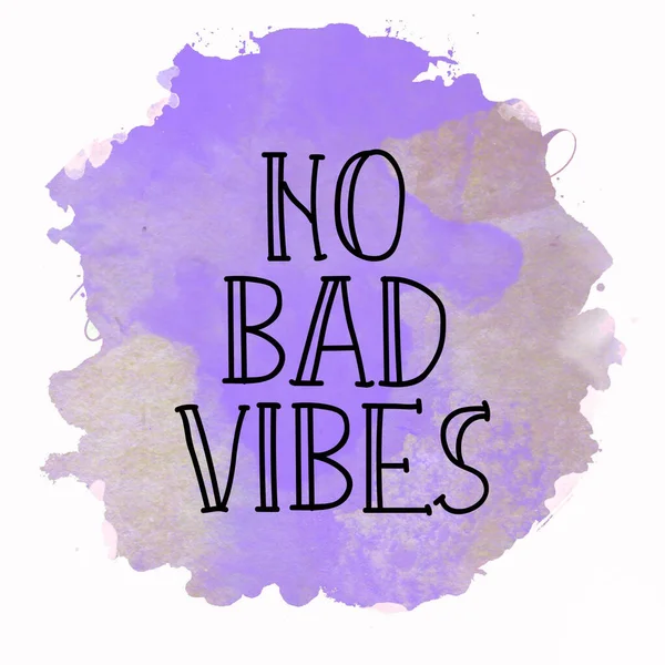 Bad Vibes Text Abstract Colorful Background — Stock Photo, Image