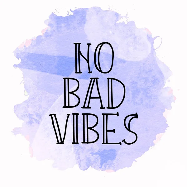 Bad Vibes Text Abstract Colorful Background — Stock Photo, Image