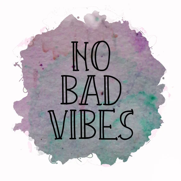 Bad Vibes Text Abstract Colorful Background — Stock Photo, Image