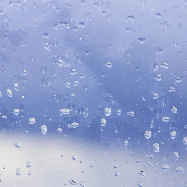 Капли Воды Стеклянном Фоне — стоковое фото