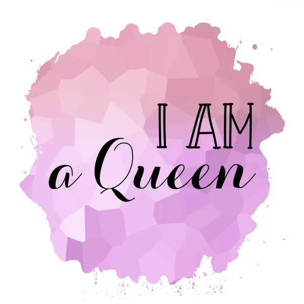 Queen Text Abstract Colorful Background — Stock Photo, Image