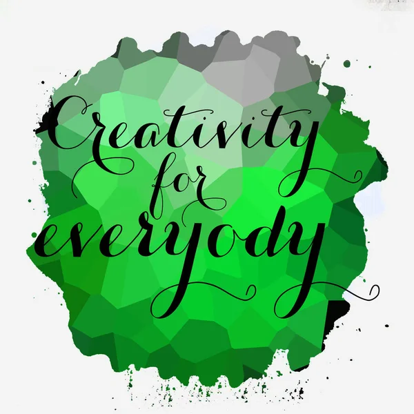 Kreativitet För Alla Text Abstrakt Färgglad Bakgrund — Stockfoto