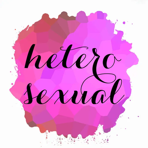 Word Heterosexual Abstract Colorful Background — Stock Photo, Image