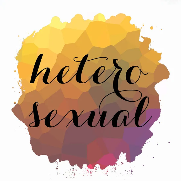 Word Heterosexual Abstract Colorful Background — Stock Photo, Image