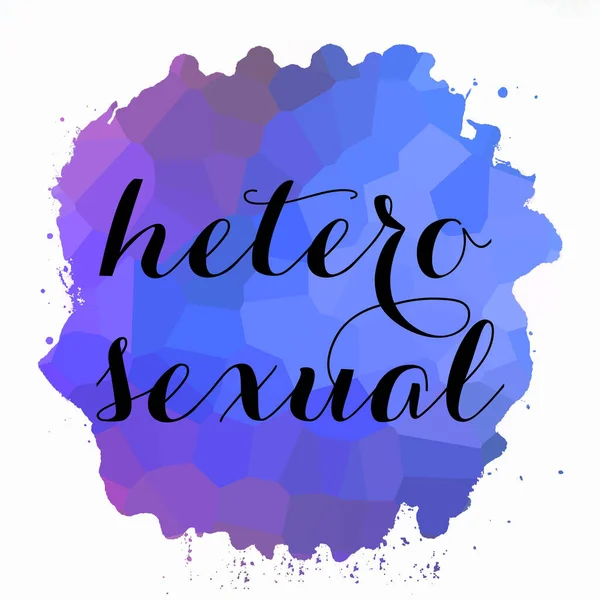 Word Heterosexual Abstract Colorful Background — Stock Photo, Image