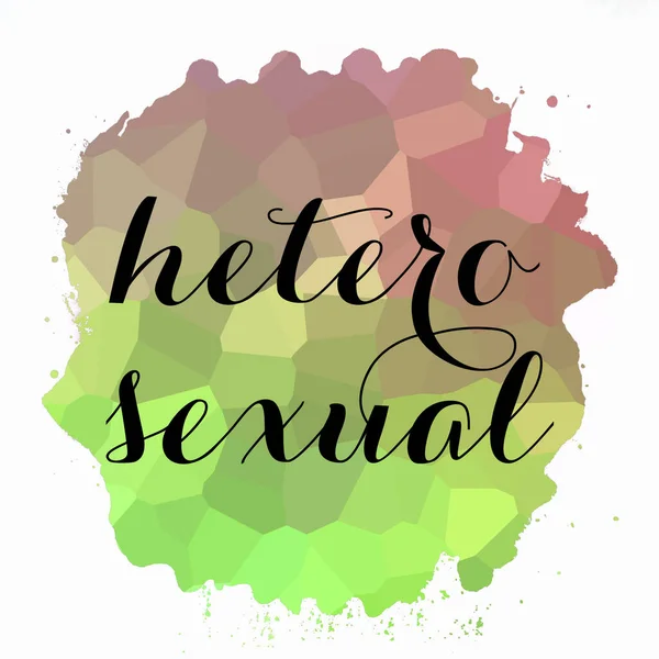 Word Heterosexual Abstract Colorful Background — Stock Photo, Image