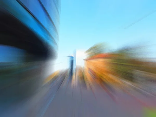 Blurred City View Motion Urban Concept — Stock Photo, Image