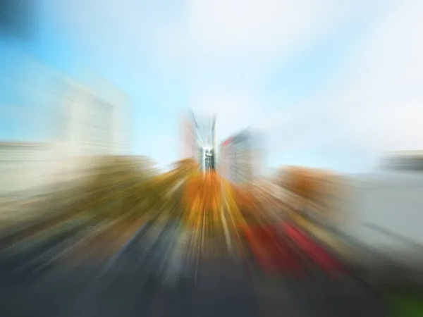 Blurred City View Motion Urban Concept — Stock Photo, Image