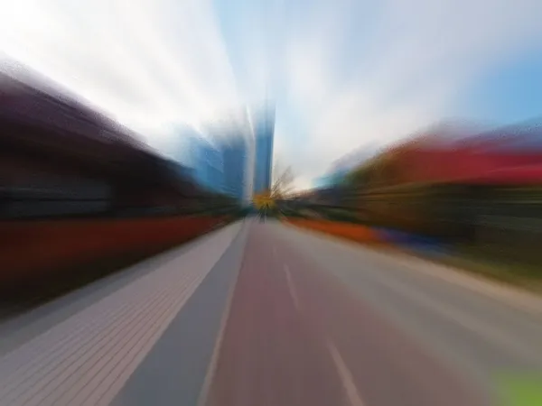 Blurred City View Motion Urban Concept — Stock Photo, Image