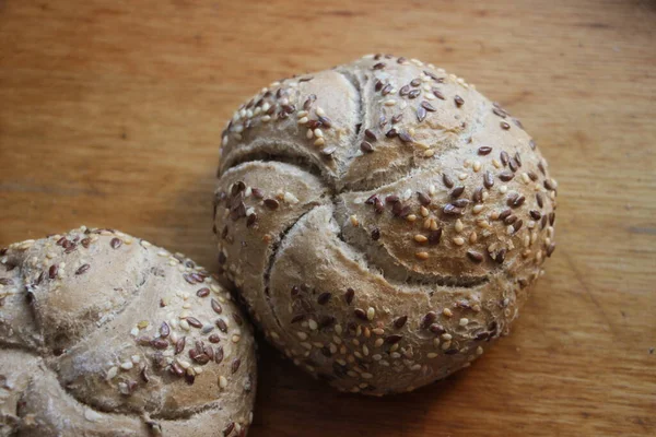 Świeże Bułki Chleba Bliska Widok — Zdjęcie stockowe