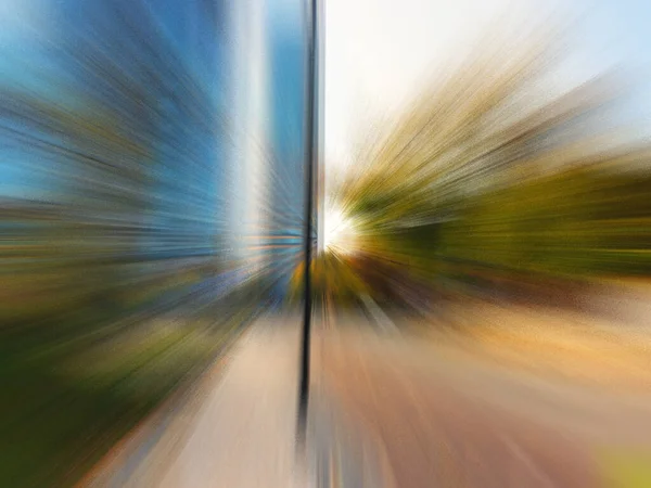 Blurred City View Motion Urban Concept — Stock Photo, Image