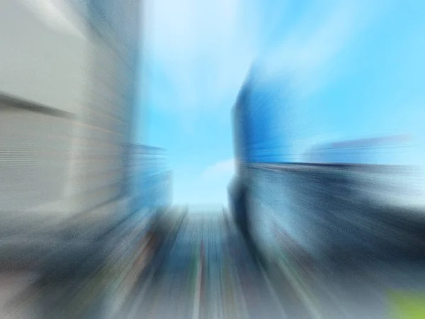 Blurred City View Motion Urban Concept — Stock Photo, Image