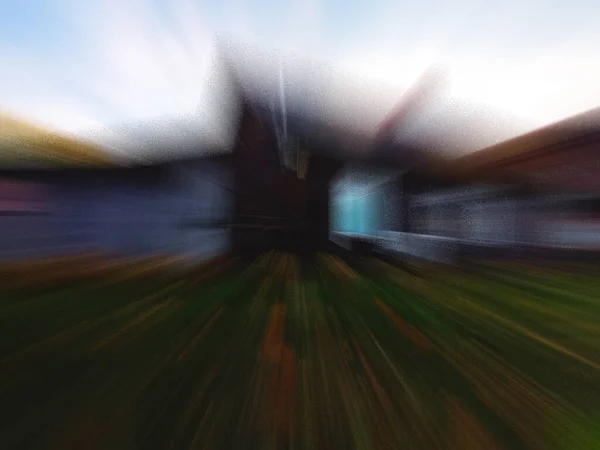 Blurred City View Motion Urban Concept — Stock Photo, Image