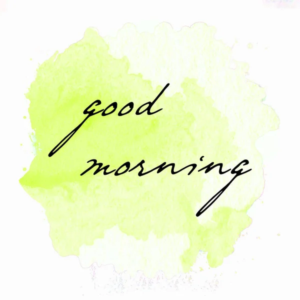 Good Morning Text Abstract Colorful Background — Stock Photo, Image