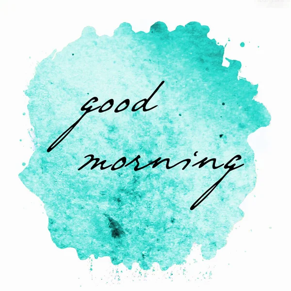 Good Morning Text Abstract Colorful Background — Stock Photo, Image