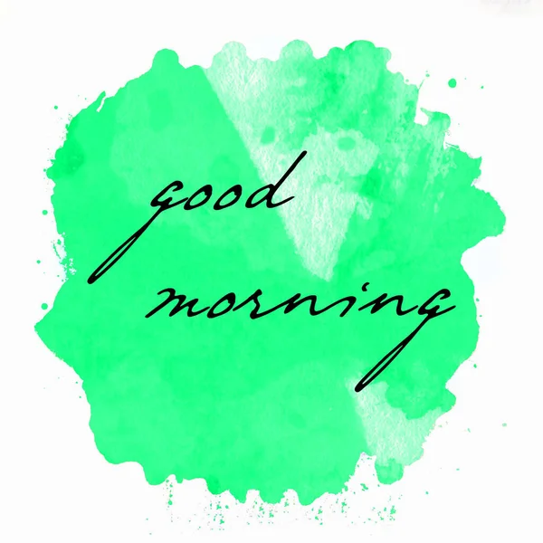 Good Morning Text Abstract Colorful Background — Stock Photo, Image