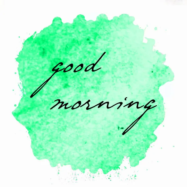 Good Morning Text Abstract Colorful Background — Stock Photo, Image