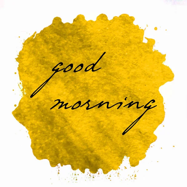 Good Morning Text Abstract Colorful Background — Stock Photo, Image