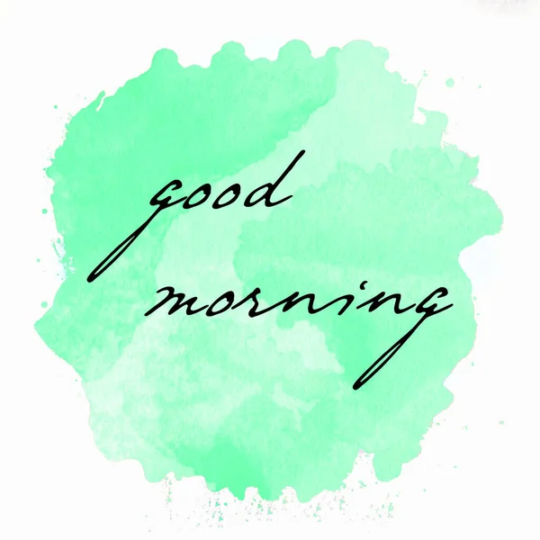 Good Morning Text Abstract Colorful Background — Stock Photo, Image