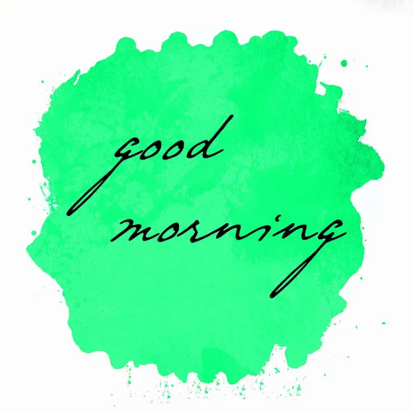 Good Morning Text Abstract Colorful Background — Stock Photo, Image