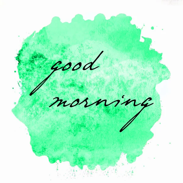 Good Morning Text Abstract Colorful Background — Stock Photo, Image