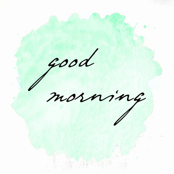 Good Morning Text Abstract Colorful Background — Stock Photo, Image