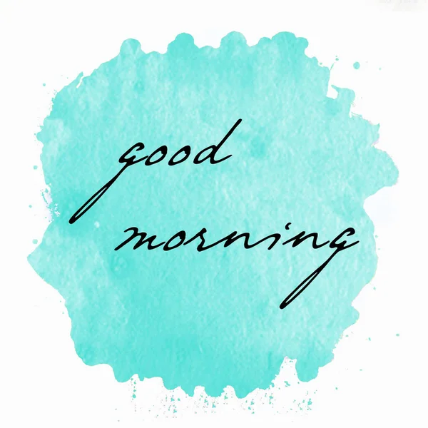 Good Morning Text Abstract Colorful Background — Stock Photo, Image