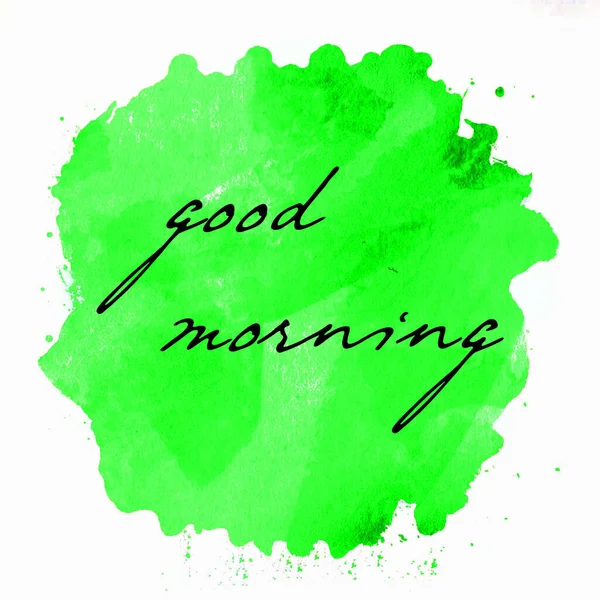 Good Morning Text Abstract Colorful Background — Stock Photo, Image