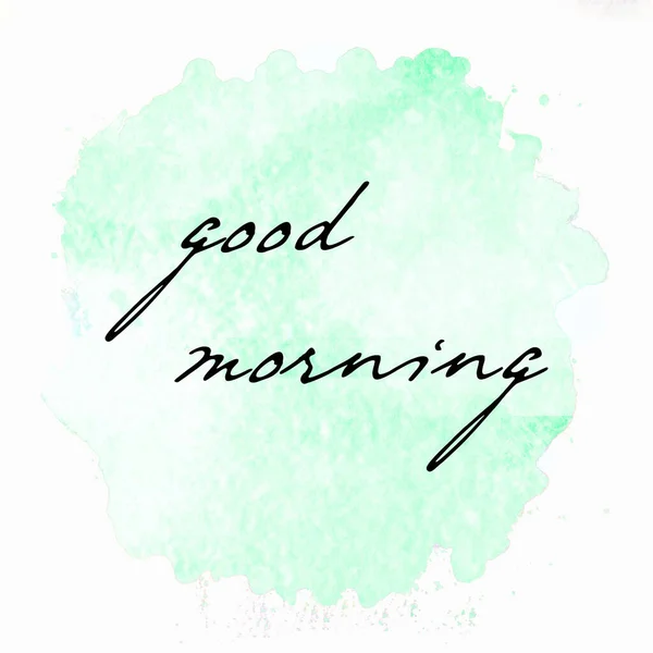 Good Morning Text Abstract Colorful Background — Stock Photo, Image