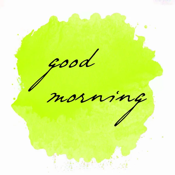 Good Morning Text Abstract Colorful Background — Stock Photo, Image