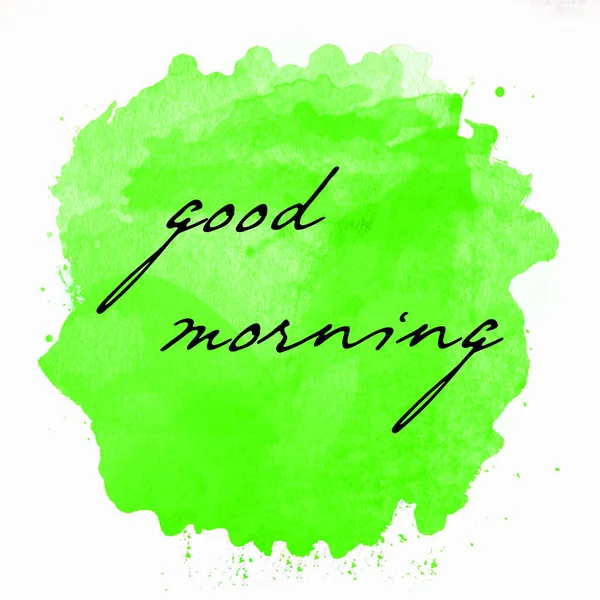 Good Morning Text Abstract Colorful Background — Stock Photo, Image