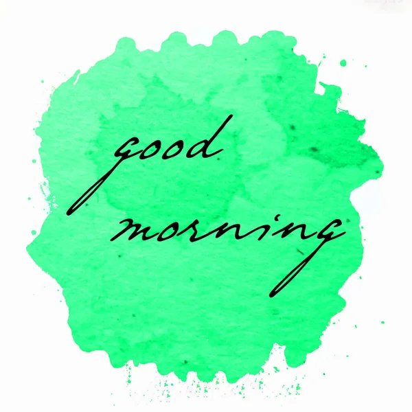 Good Morning Text Abstract Colorful Background — Stock Photo, Image