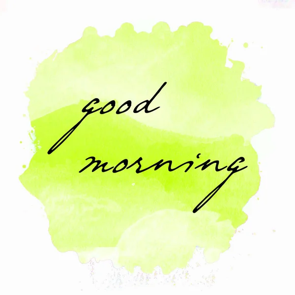 Good Morning Text Abstract Colorful Background — Stock Photo, Image