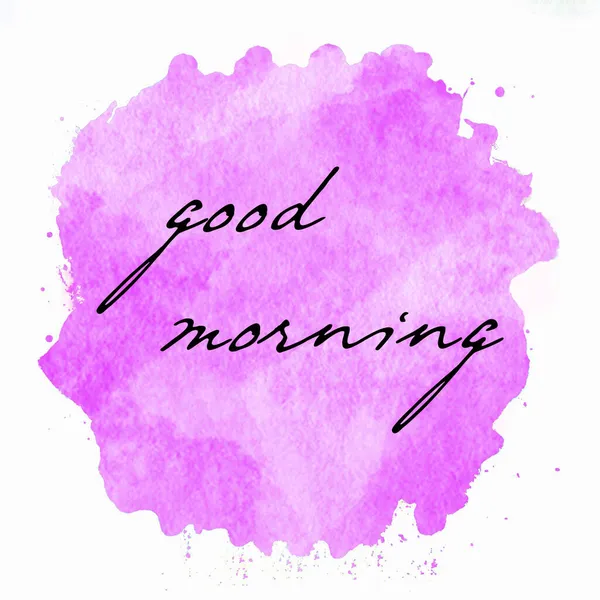 Good Morning Text Abstract Colorful Background — Stock Photo, Image