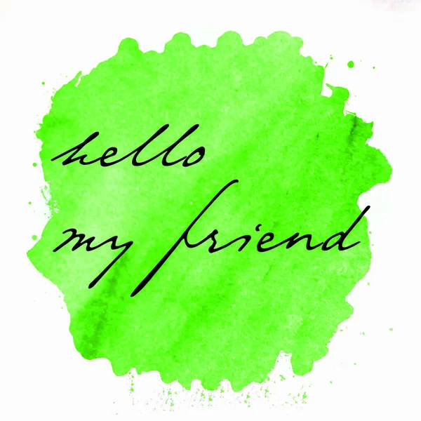 Hello Friend Text Abstract Colorful Background — Stock Photo, Image