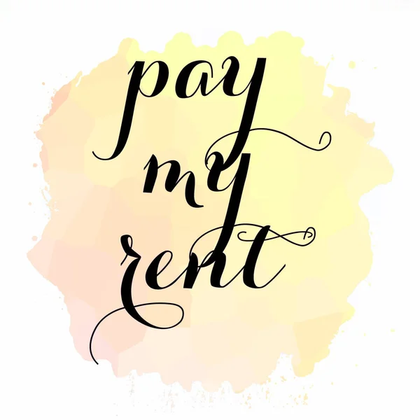 Pay Rent Text Abstract Colorful Background — Stock Photo, Image