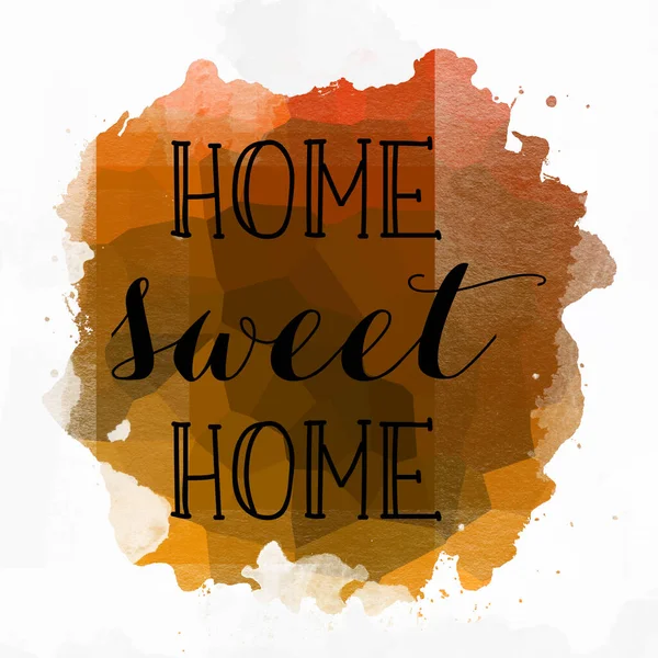 Home Sweet Home Testo Sfondo Colorato Astratto — Foto Stock