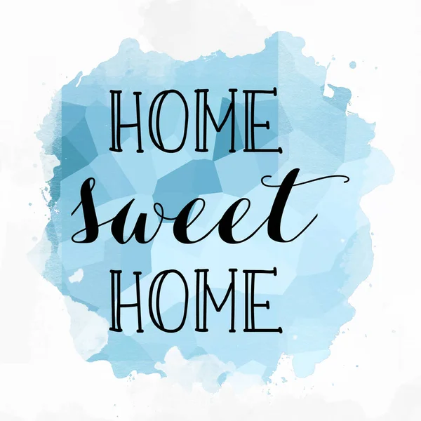 Home Sweet Home Text Auf Abstrakten Bunten Hintergrund — Stockfoto